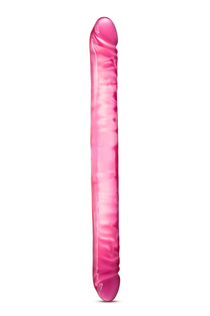 B Yours Double Dildo, 18" (46cm), Pink/Purple