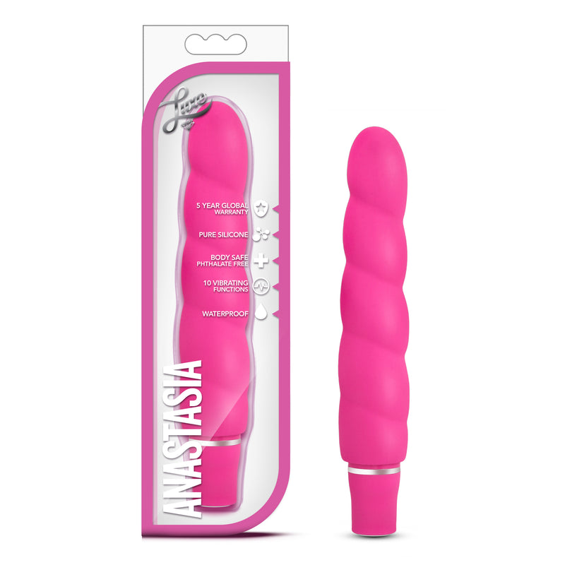 Luxe Anastasia Vibrator, 5.25"/13cm, Pink