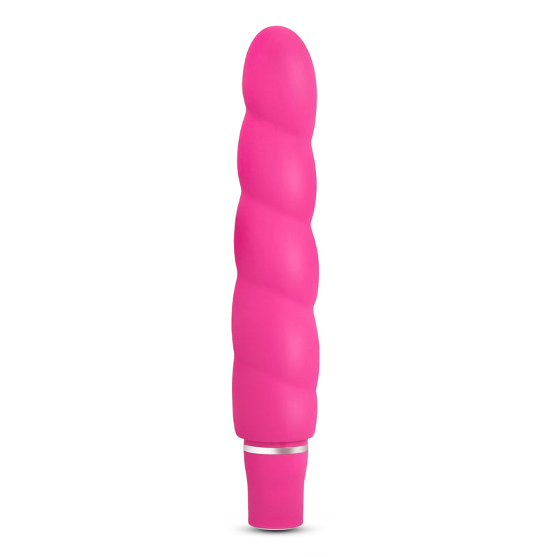Luxe Anastasia Vibrator, 5.25"/13cm, Pink/Aqua/Blue