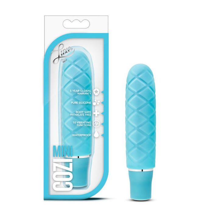 Luxe Cozi Mini Vibrator, Aqua