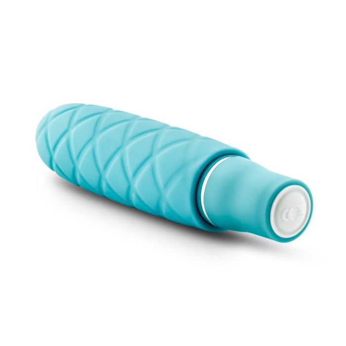 Luxe Cozi Mini Vibrator, 4.75", Aqua