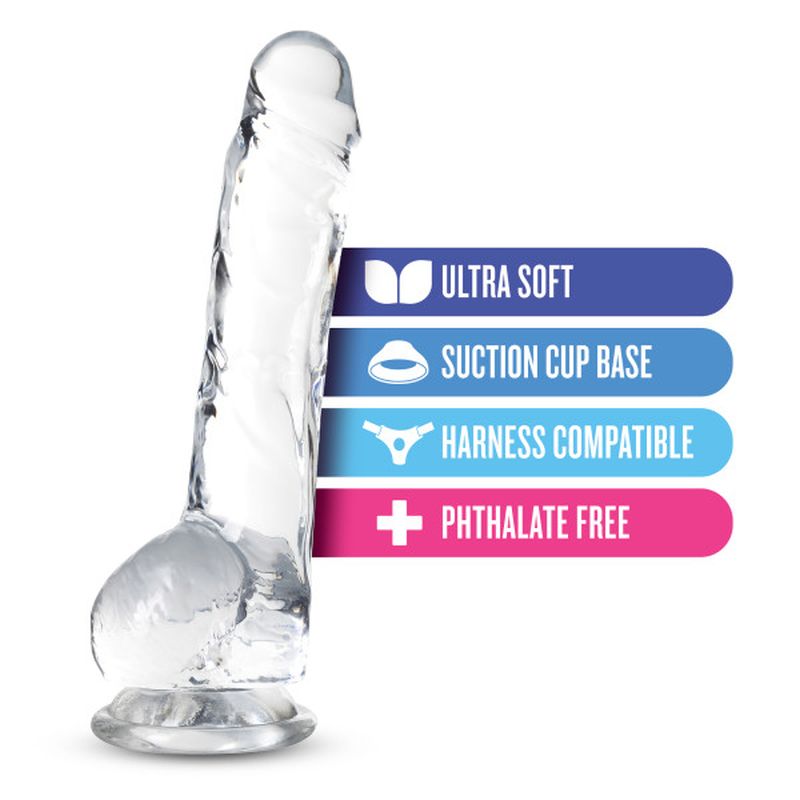 Naturally Yours 8"/20cm Crystaline Dildo, Diamond