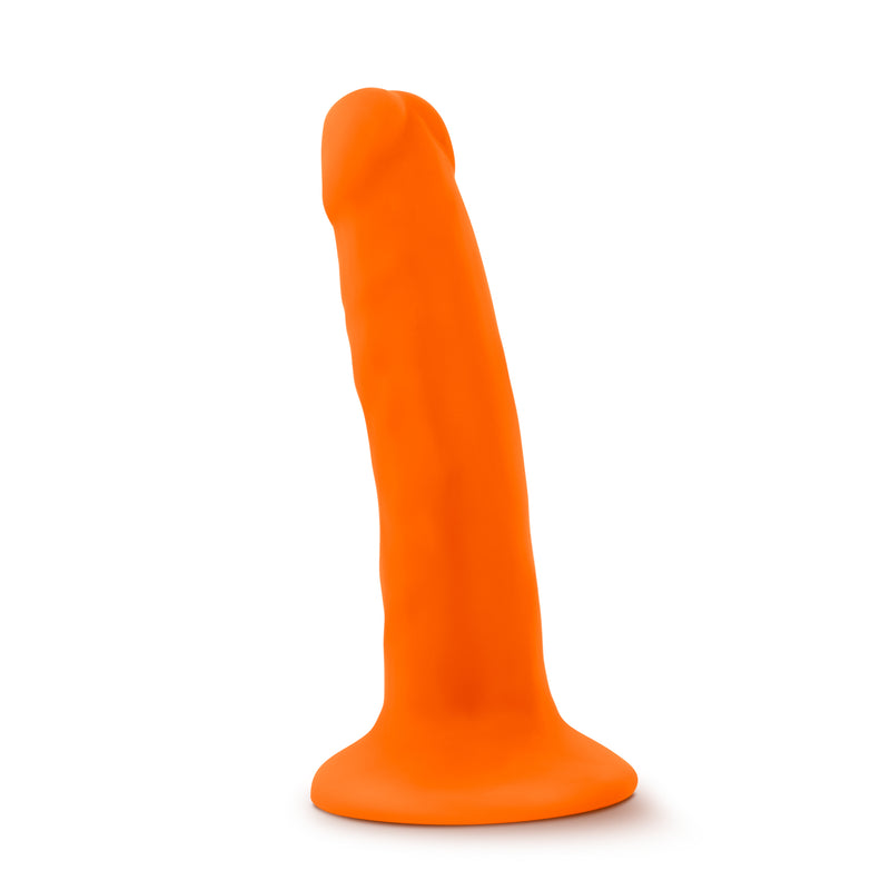 Neo Dual Density Cock, 6", Neon Orange