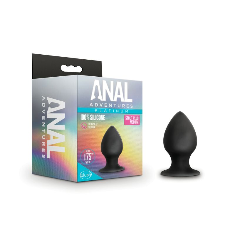Blush Anal Adventures Platinum Silicone Anal Stout Plug Medium