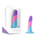 Avant D15 'Vision of Love' Silicone Dildo, 5.5"/14cm, Mixed/Turquoise