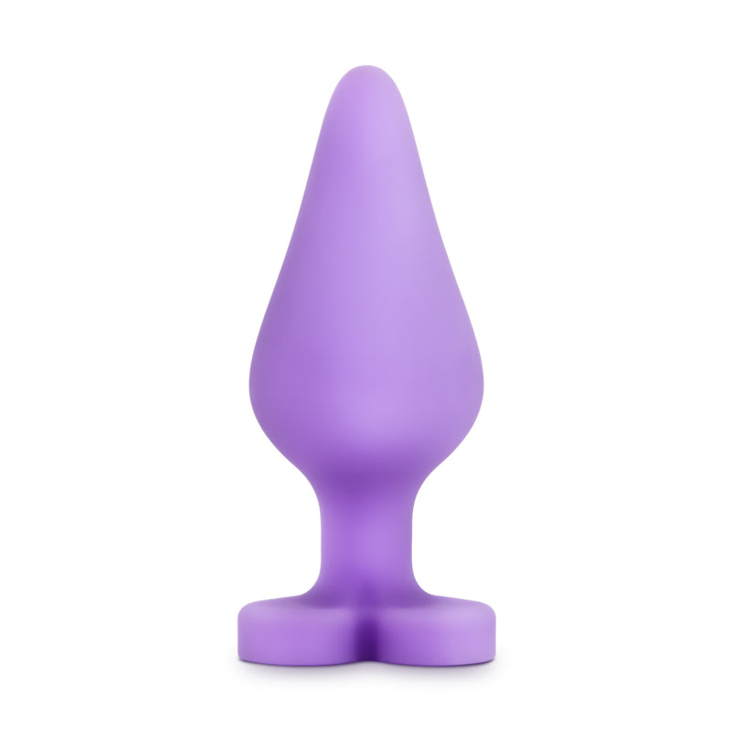 Play with Me Naughtier Candy Heart-Shaped Butt Plug, Purple
