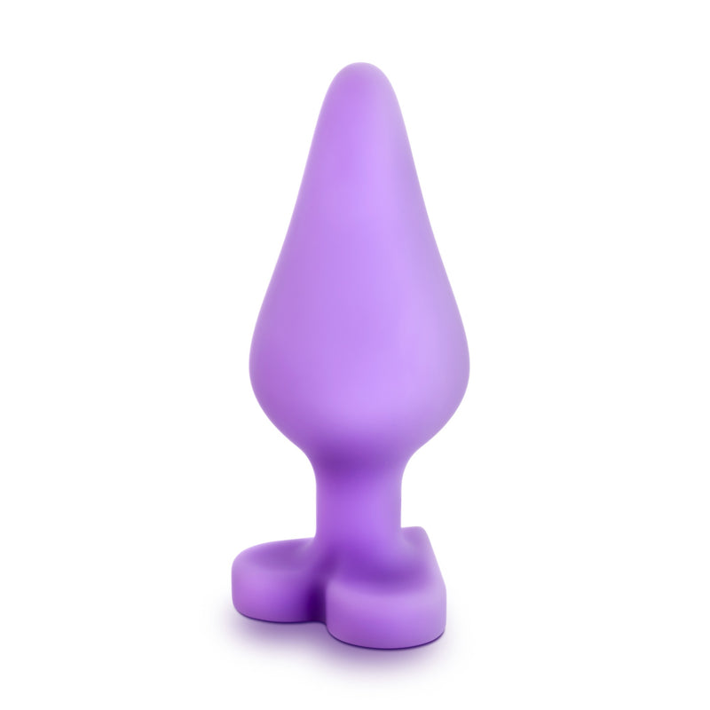 Play with Me Naughtier Candy Heart-Shaped Butt Plug, Purple