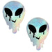 Neva Nude Holographic Melty Alien Pasties, Mixed