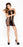 Passion Lingerie Dress Translucent With Open Sides Black, O/S