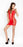Passion Lingerie Dress Translucent With Open Sides Red