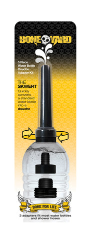 Boneyard Skwert 5 Pc Douche Kit, Clamshell, Black