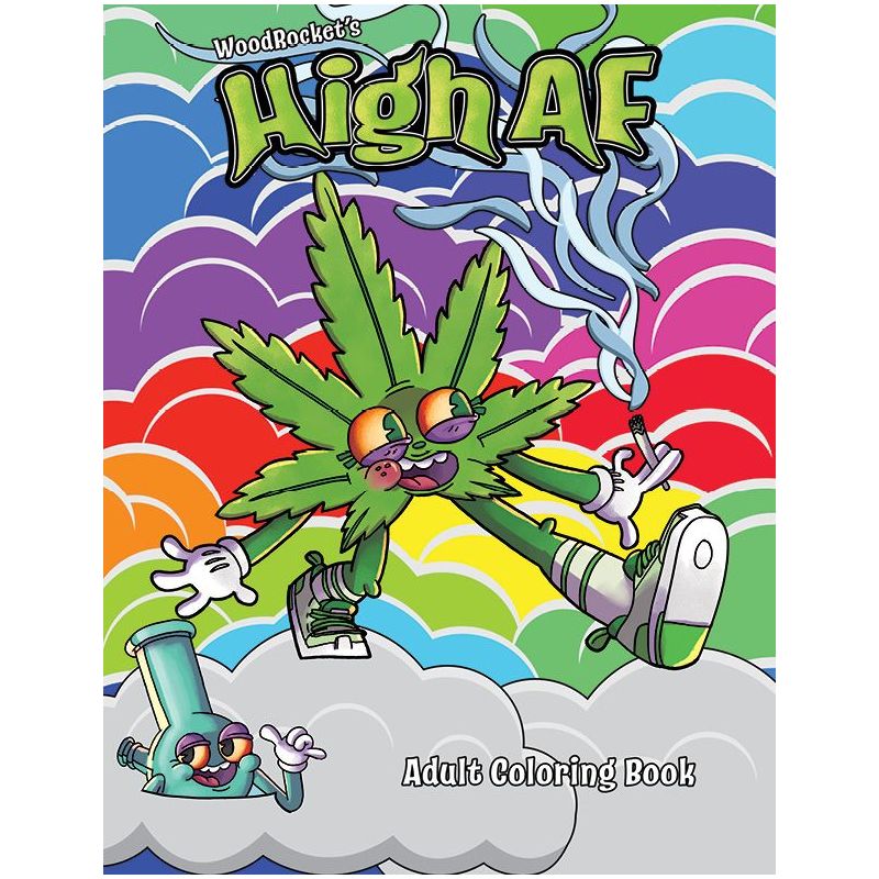 High AF Colouring Book - Wood Rocket