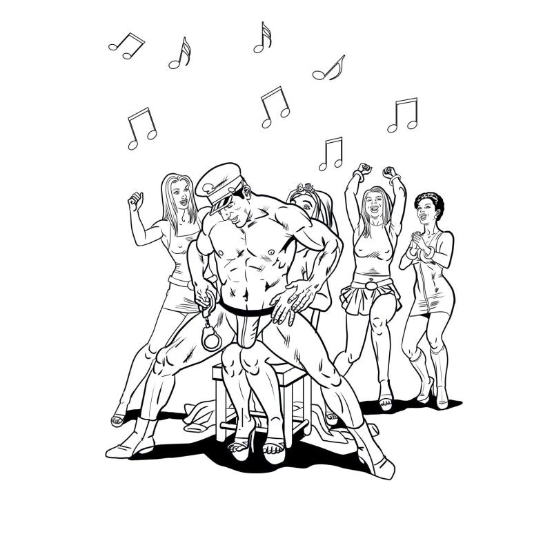 Bachelorette Party Colouring Book - Wood Rocket