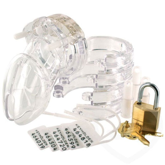 Daytona Male Chastity Kit, Clear