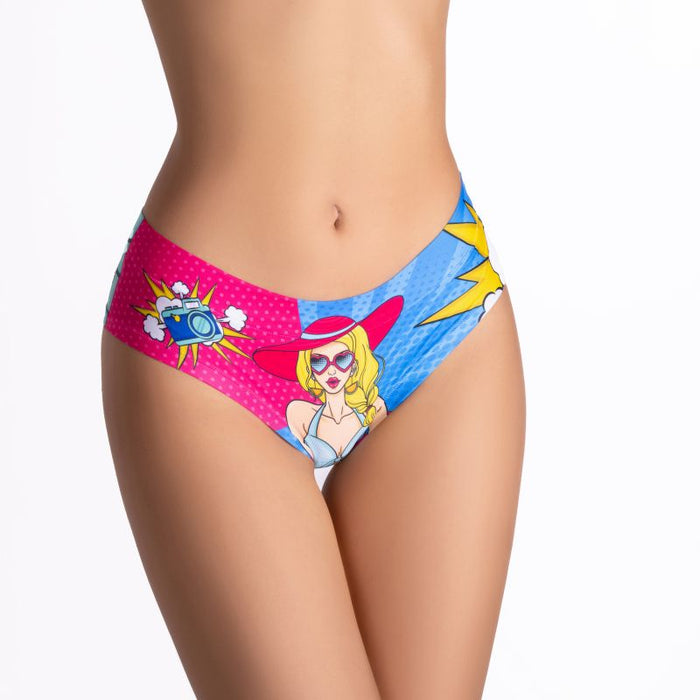 Comics Beach Girl Slip, Small - MeMeMe Lingerie