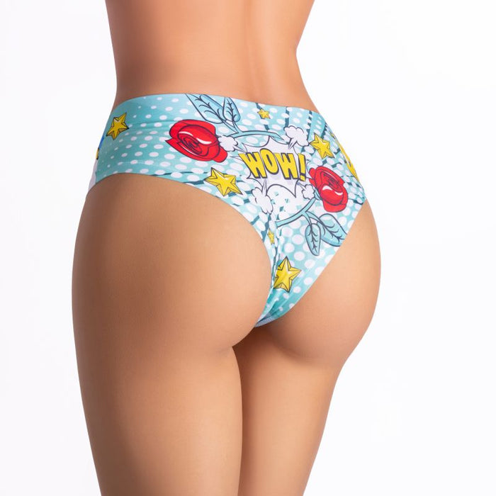 Comics Beach Girl Slip, Large - MeMeMe Lingerie