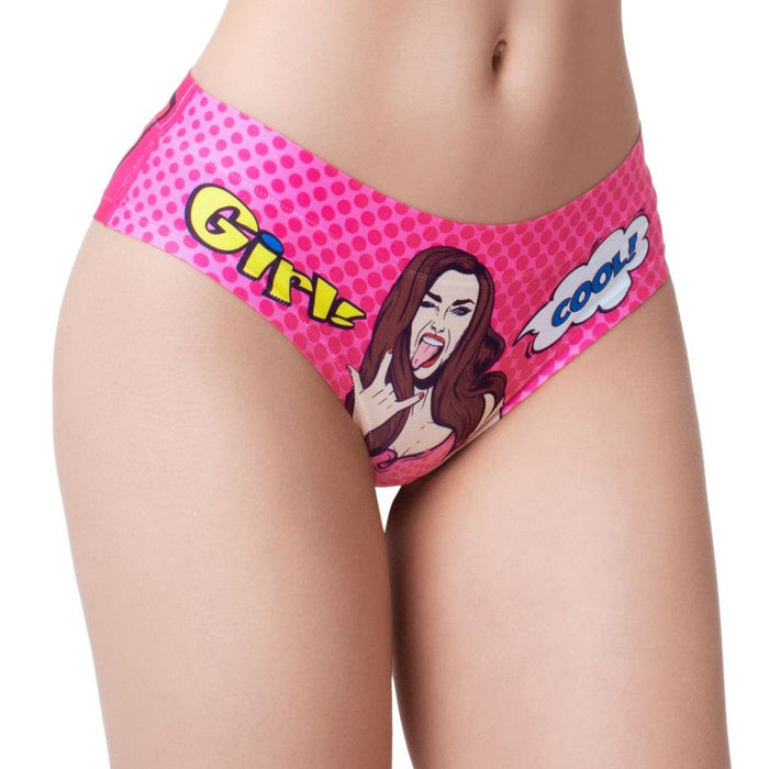 Comic Fans Pink Slip, Small - MeMeMe Lingerie