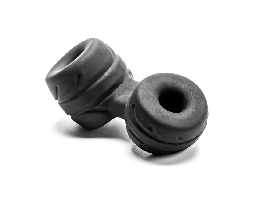 PerfectFit SilaSkin Cock And Ball Cock Ring + Ball Stretcher, Black