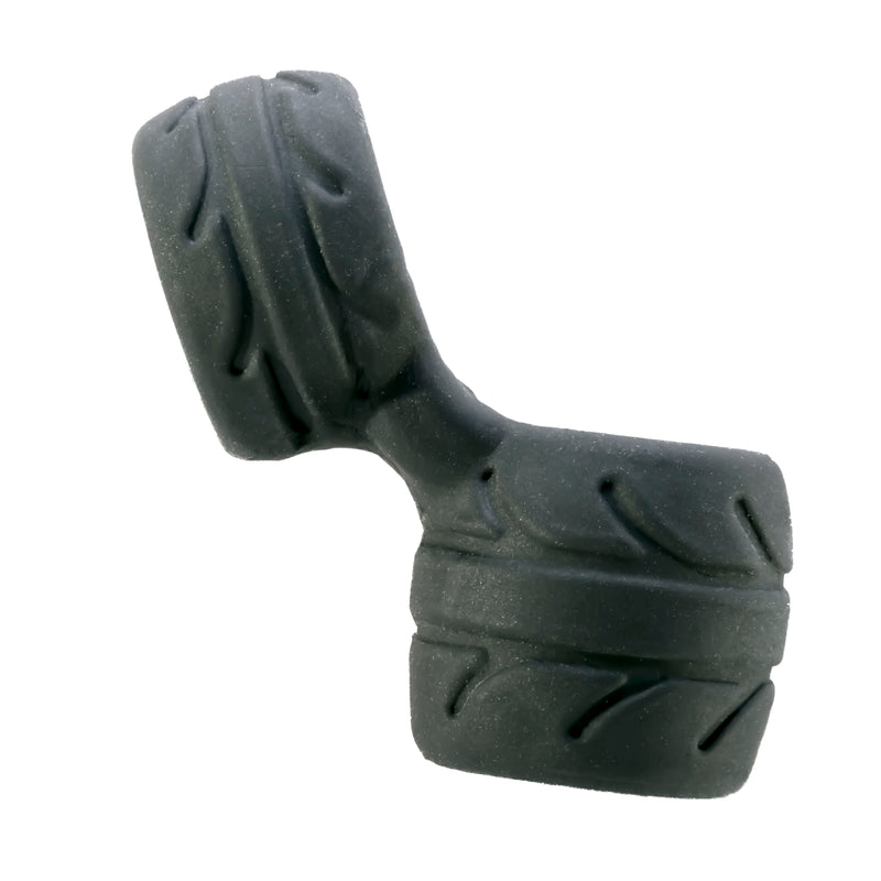 PerfectFit SilaSkin Cock And Ball Cock Ring + Ball Stretcher, Black/Clear/Green