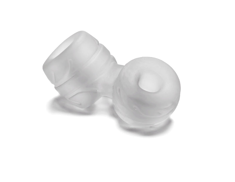 PerfectFit SilaSkin Cock And Ball Cock Ring + Ball Stretcher, Clear