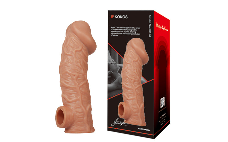 Kokos Cock Sleeve 1 , Medium (15.6cm), Flesh