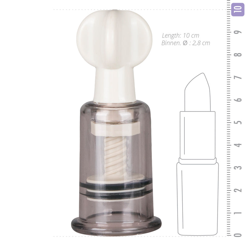 Fetish Collection Nipple and Clit Suckers, Medium, 2-pack, Clear
