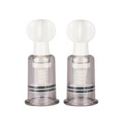Fetish Collection Nipple and Clit Suckers, Medium, 2-pack, Clear