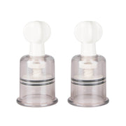 Fetish Collection Nipple and Clit Suckers, Large, 2-pack, Clear