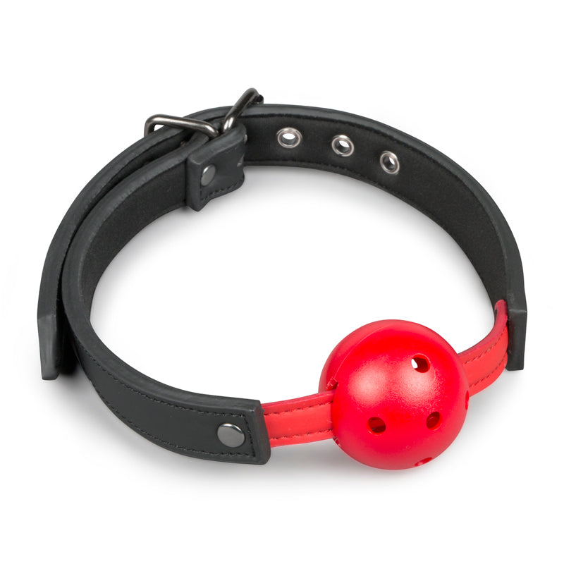 Easy Toys Ball Gag With PVC Ball Red