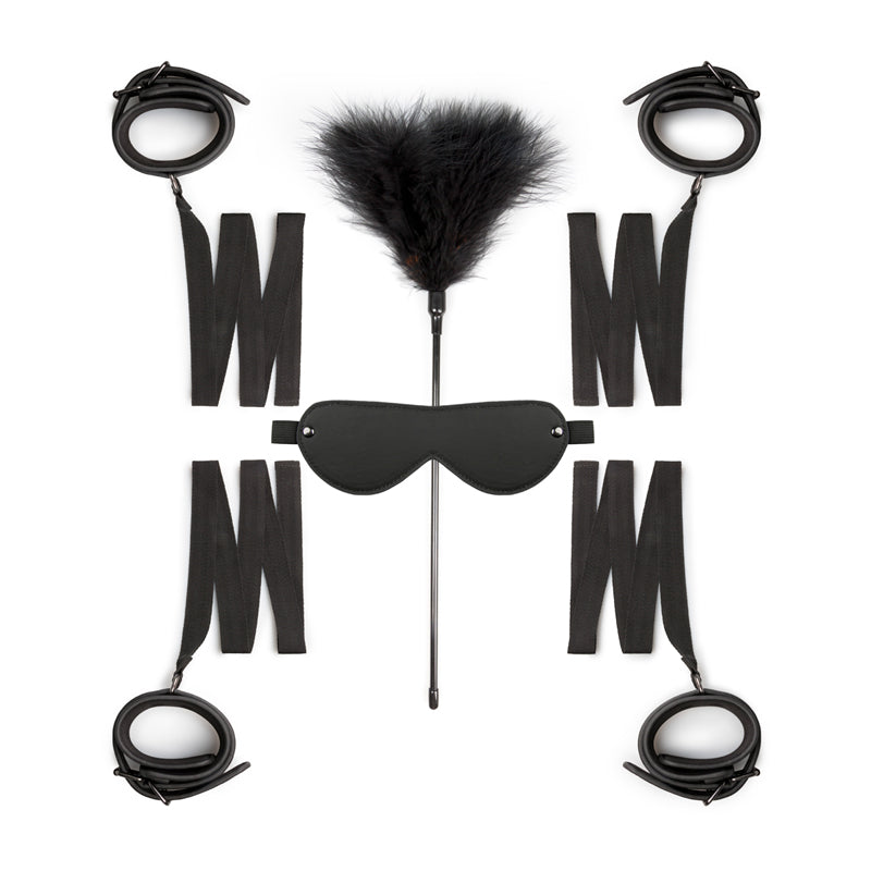 Fetish Collection Beginners Four-Piece Bondage Fantasy Kit, Black