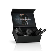 Fetish Collection Faux Leather Over the Door Wrist Cuffs, Black