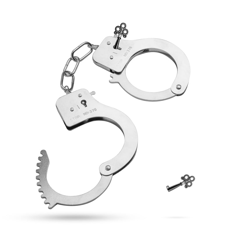 Fetish Collection Metal Cuffs, Silver