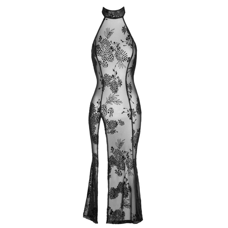 Noir Long Tulle Dress, Black, S/M/L