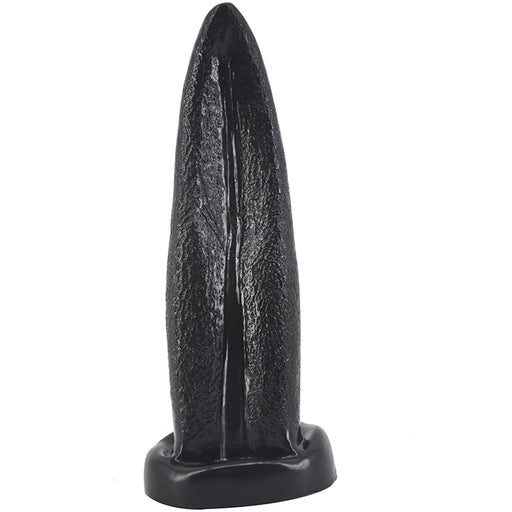 FAAK Tongue Shape Anal Plug Black 22 x 5.6cm