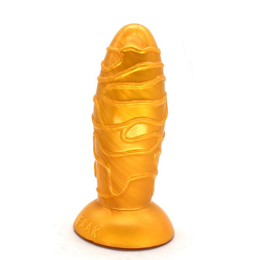 FAAK Dome Anal Butt Plug Gold 17x5.9cm