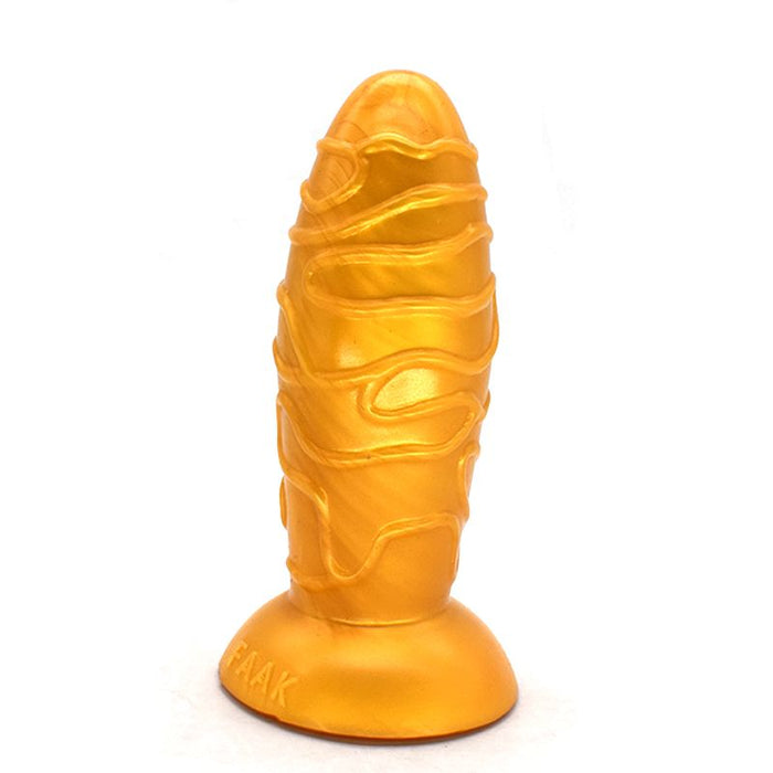 FAAK Dome Anal Butt Plug Gold 17x5.9cm