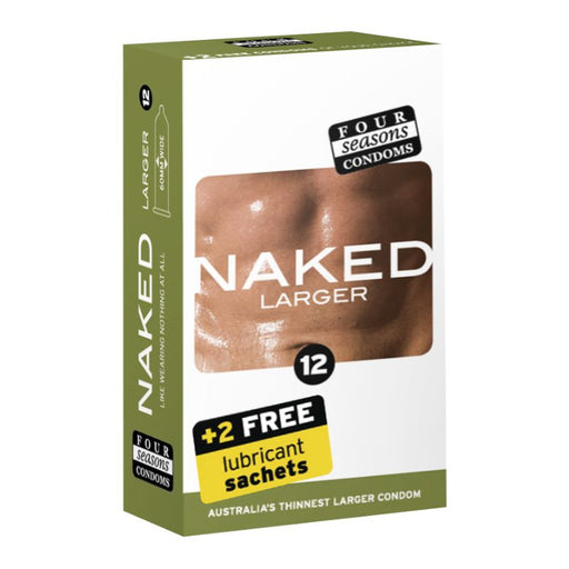 Four Seasons Naked Larger Condoms, 12-pack