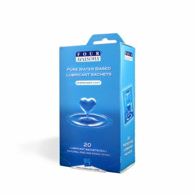 Four Seasons Water Based Lubricant 5ml sachets, 20-pack