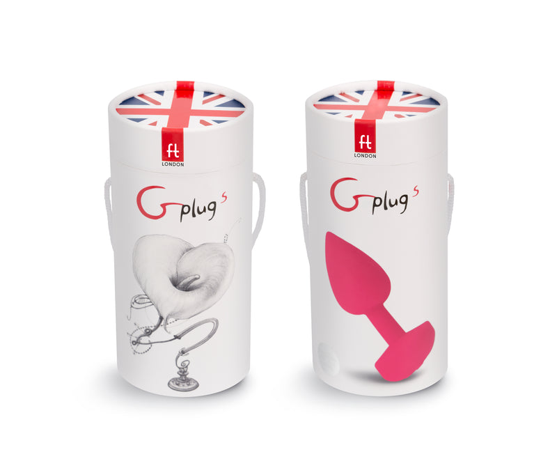 Gvibe Gplug Butt Plug, Small (3cm), Neon Rose
