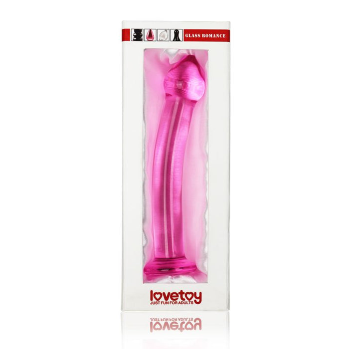 Lovetoy Glass Romance 3 Pink 7.5in