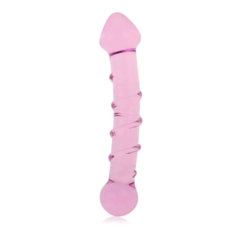 Lovetoy Glass Romance 5 Pink 7in