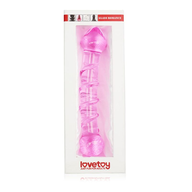 Lovetoy Glass Romance 5 Pink 7in