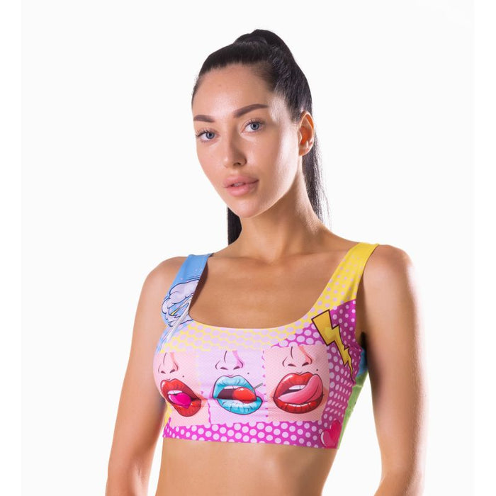 Comics Hot Crop Top Small - MeMeMe Lingerie