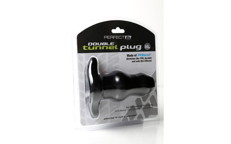 Perfect Fit Tunnel Plug Double XL, Black