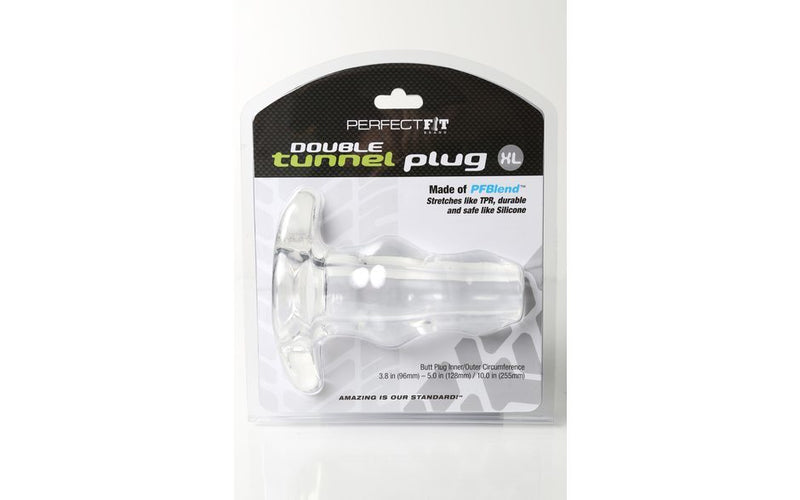 Perfect Fit Tunnel Plug Double XL, Clear