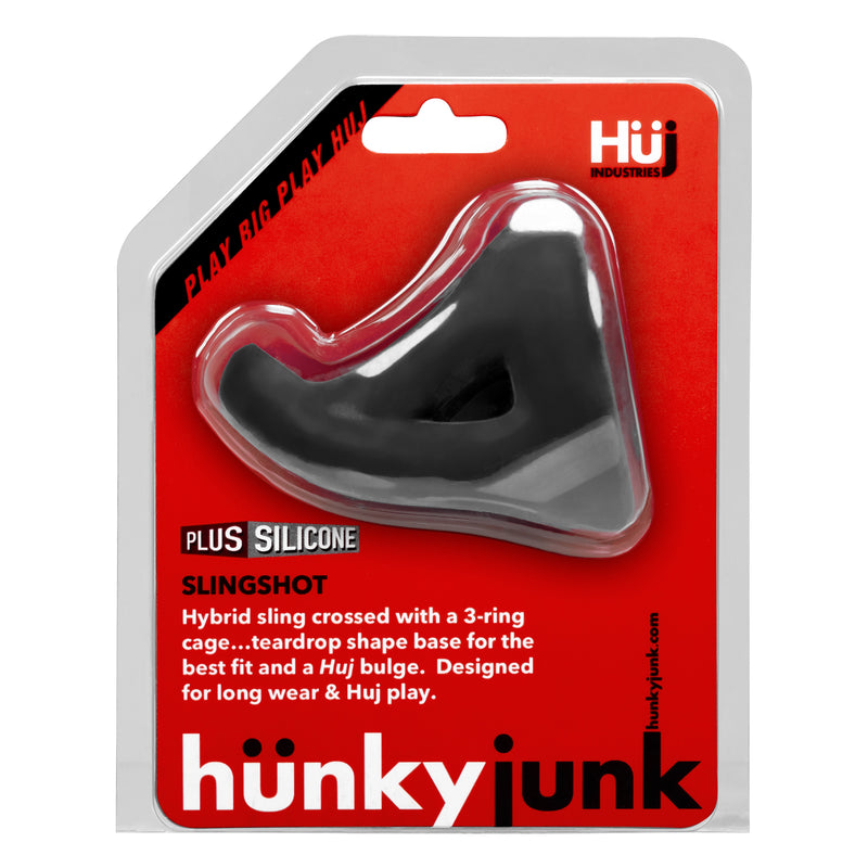 Hunkyjunk SLINGSHOT 3-ring Teardrop Sling, Black