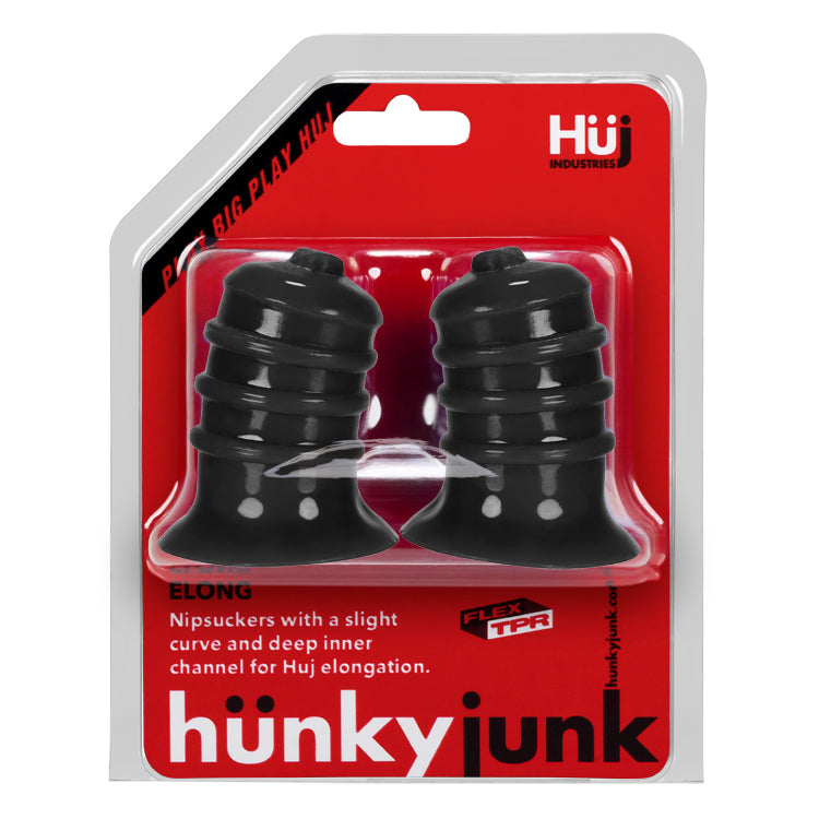 Hunkyjunk ELONG Wide Base Nipsucker, 2-pack, Black