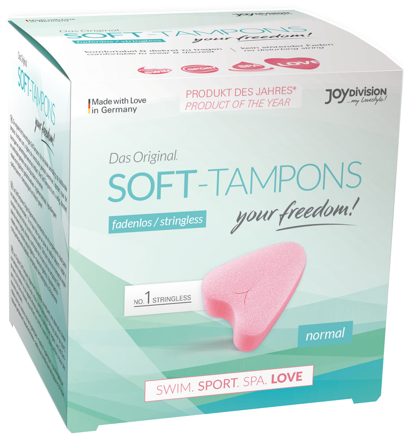 JoyDivision Beppy Soft Tampons Normal 3 Pack stringless menstrual protection