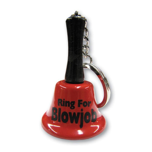 Ring For Blow Job Mini Bell Keychain - Novelty