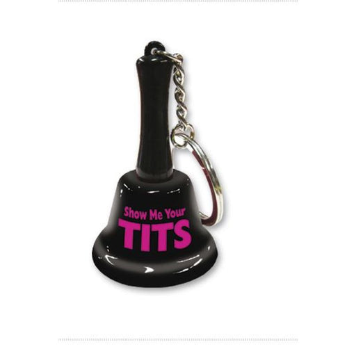 Show Me Your Tits Mini Bell Keychain - Novelty